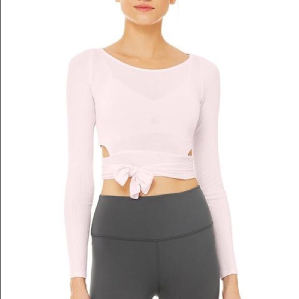 Size XS Alo Yoga Barre Long Sleeve Top